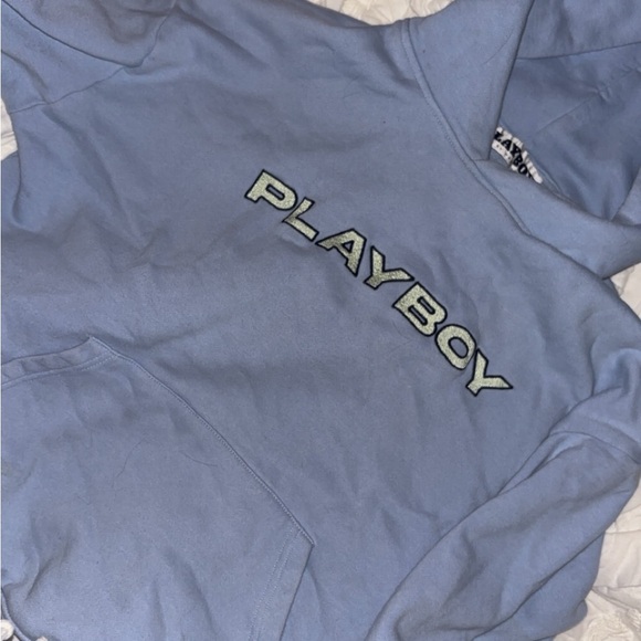 Play boy hoodie blue - Picture 3 of 5